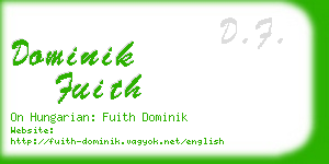 dominik fuith business card